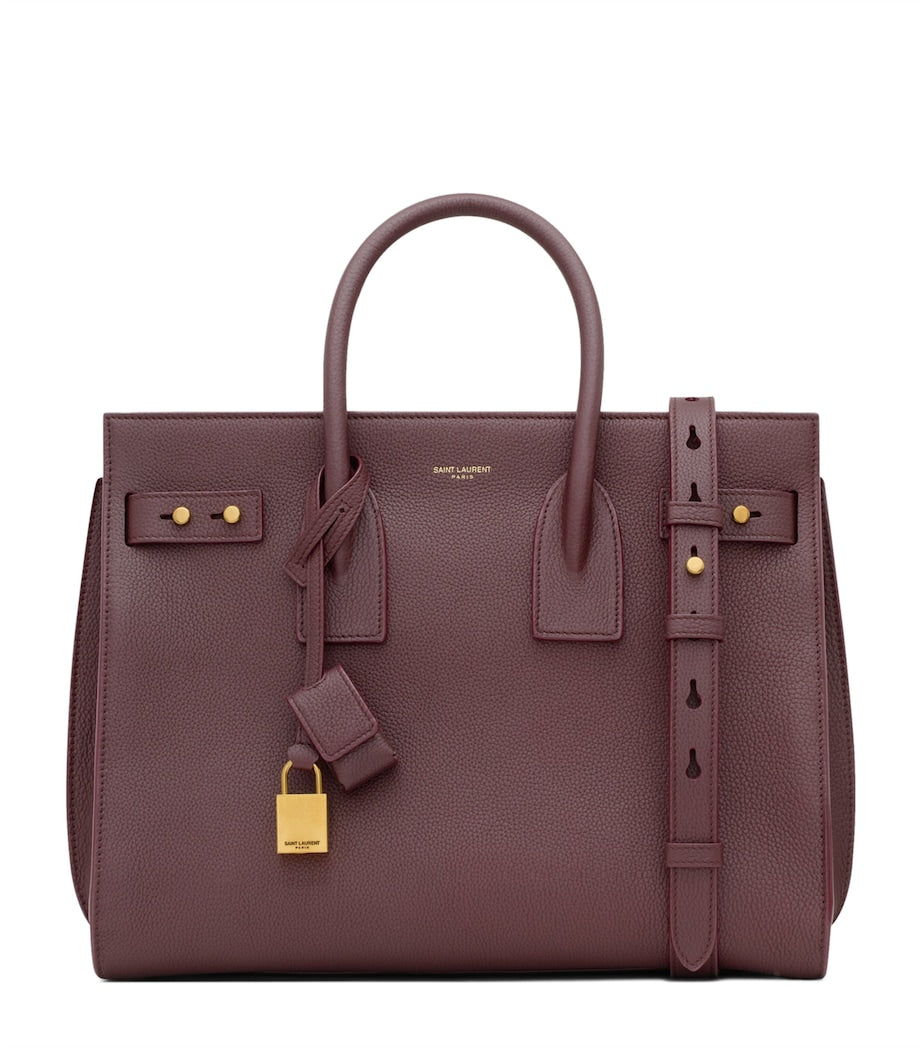 Burgundy Small Sac de Jour Tote Bag
