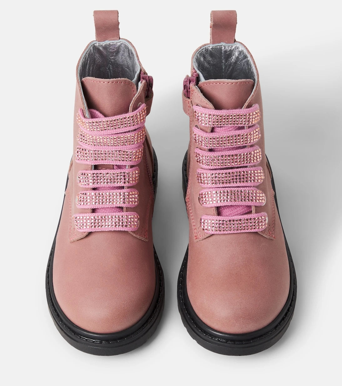 Monnalisa - Embellished leather boots