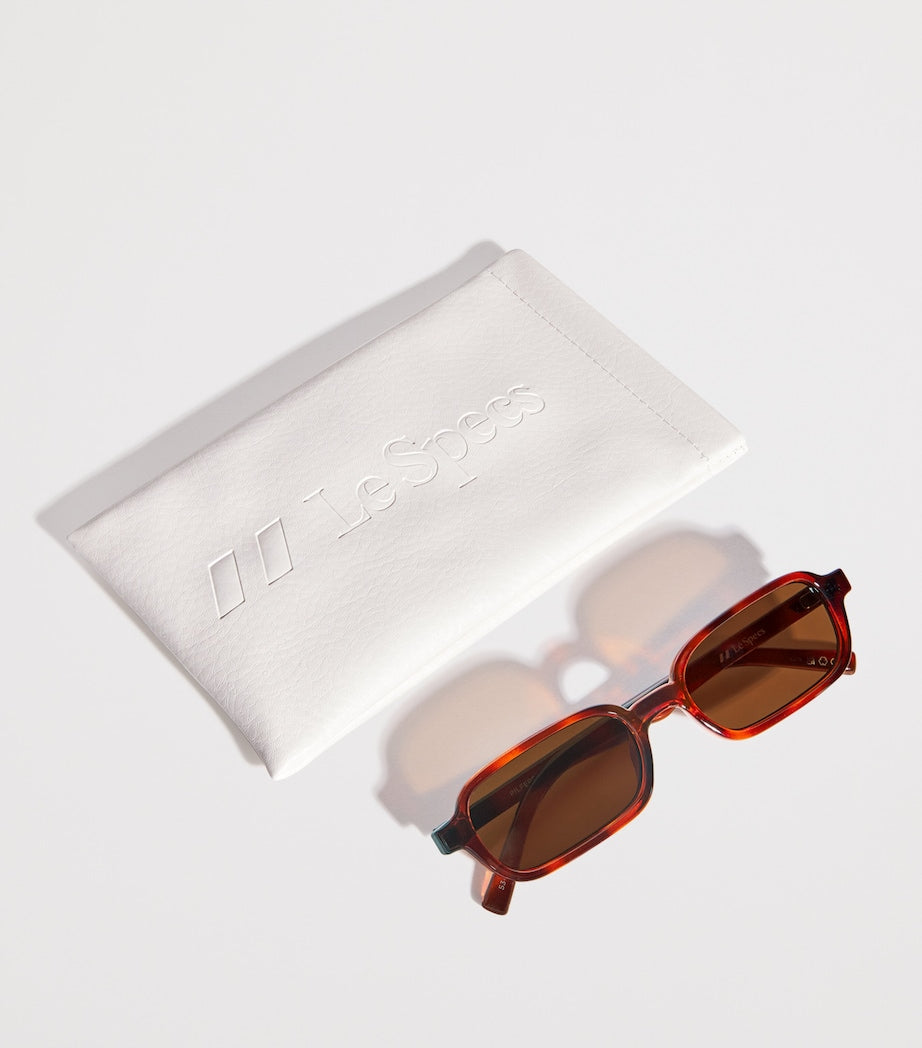 Le Specs Multi Slim Rectangle Pilferer Sunglasses