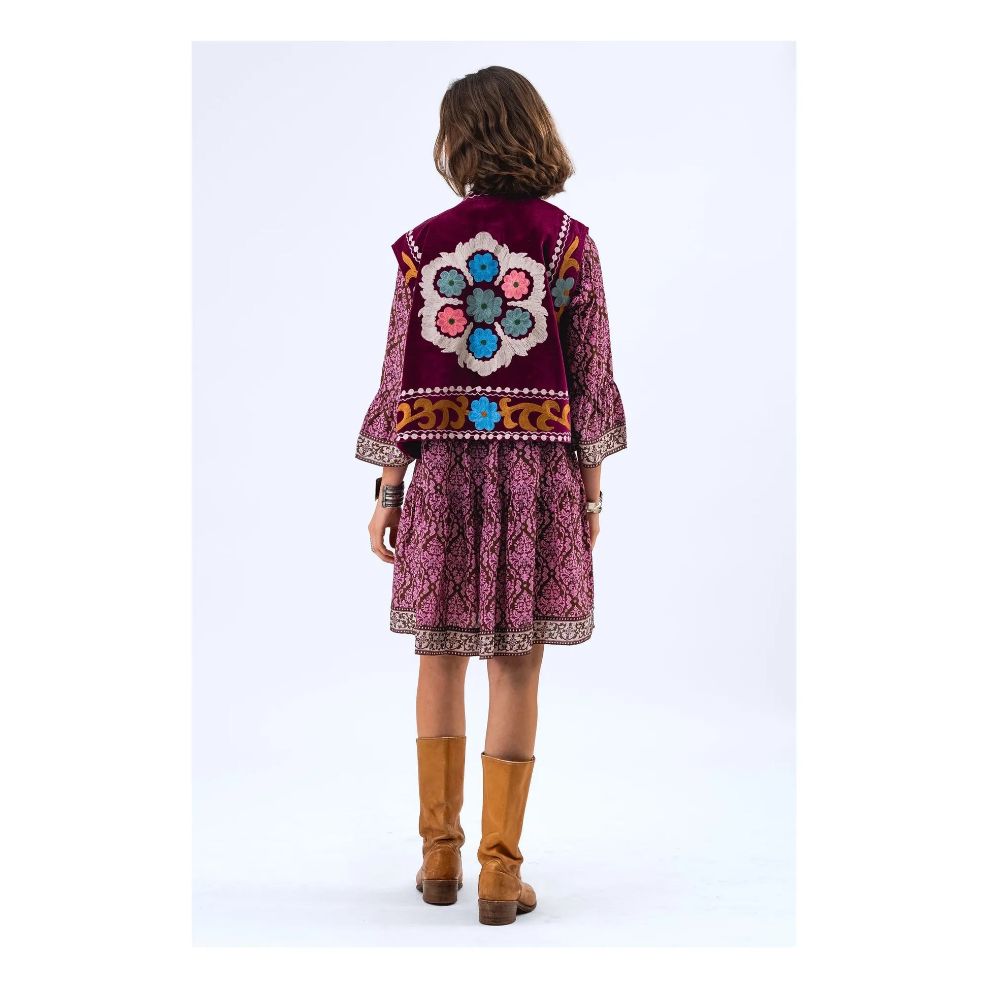 Lollys Laundry - Bin Sleeveless Jacket | Pink