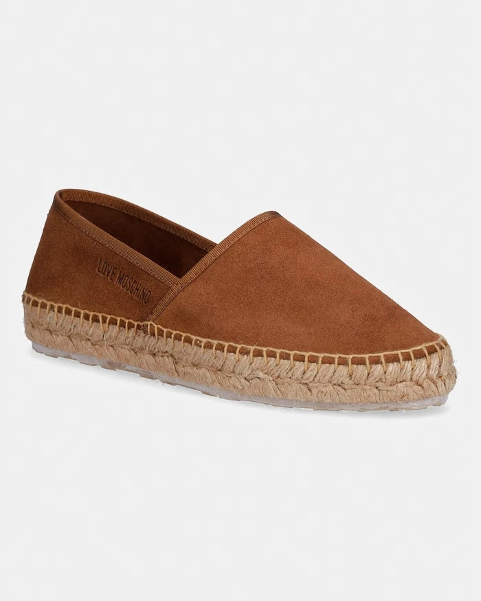 Love Moschino Kadın Süet Düz Taban Espadril