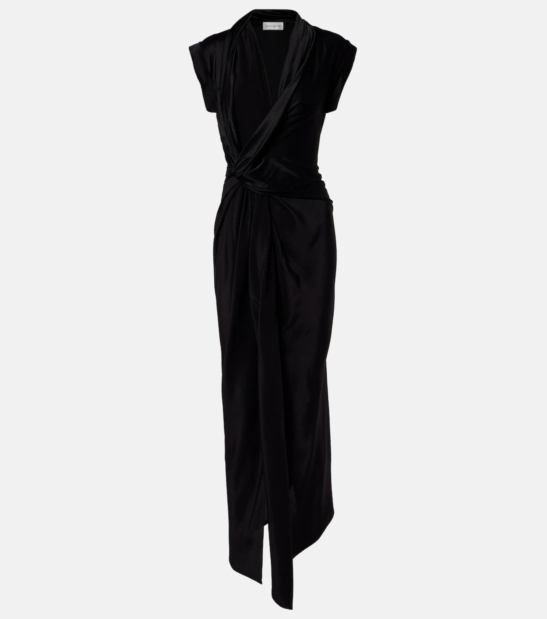 Victoria Beckham - Draped asymmetric midi dress