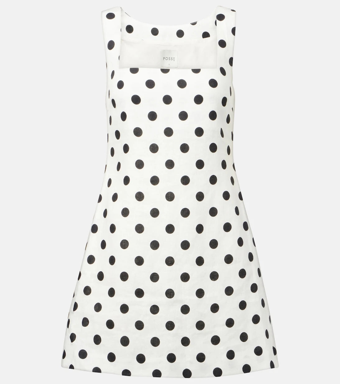Posse - Alice polka-dot linen minidress