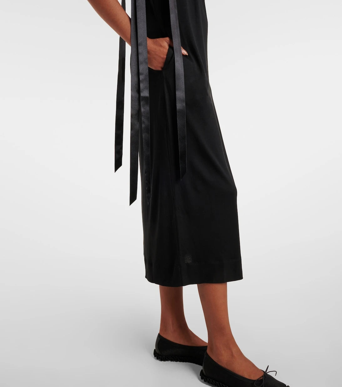 Simone Rocha - Bow-detail jersey midi dress