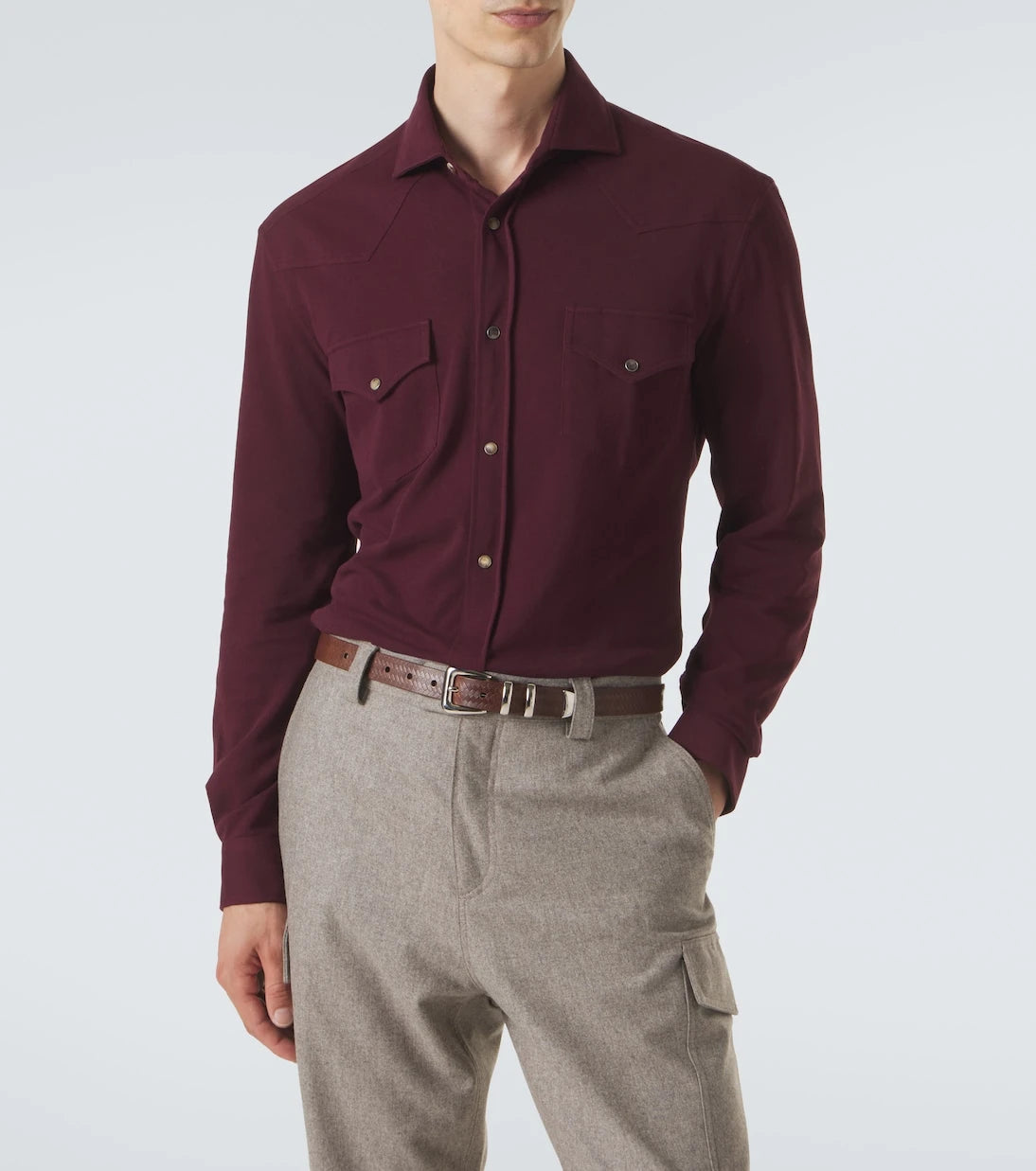 Brunello Cucinelli - Cotton piqué shirt