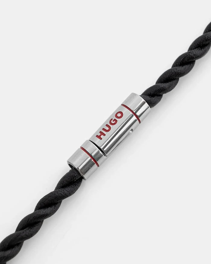 HUGO E-DOUBLEBRAID4-BRA Deri Bileklik