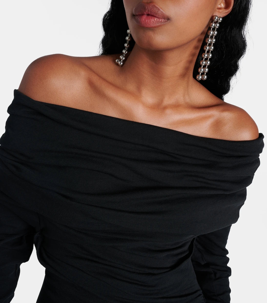 Entire Studios - Bound off-shoulder draped gown