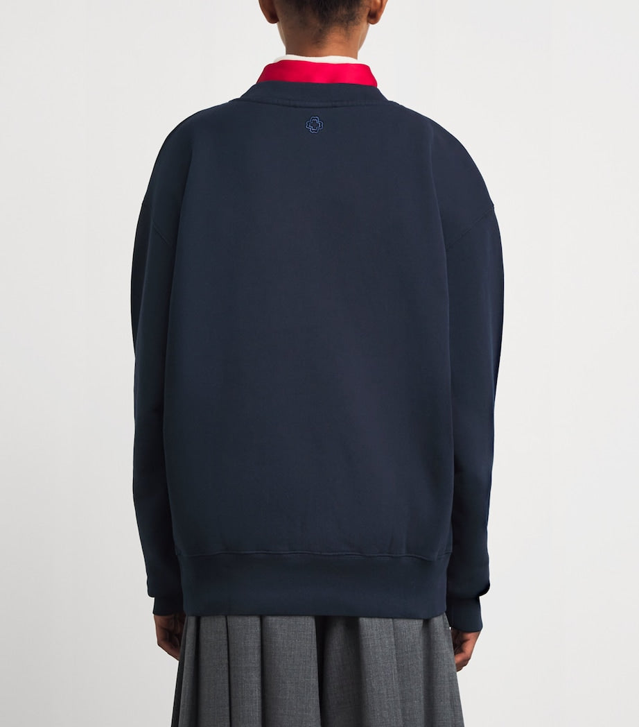 Blue Cotton Paris Graphic Sweatshirt