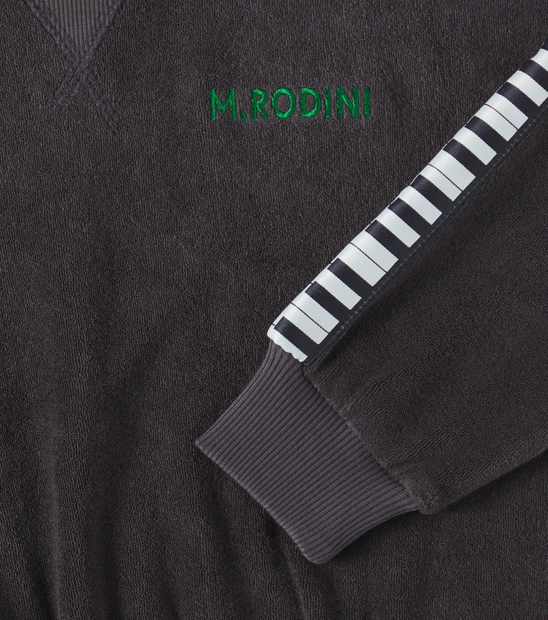 Mini Rodini - سويت شيرت بيانو من نسيج تيري القطني