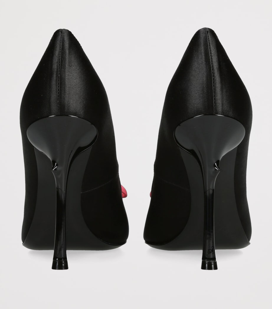 Satin Rose Pumps 100