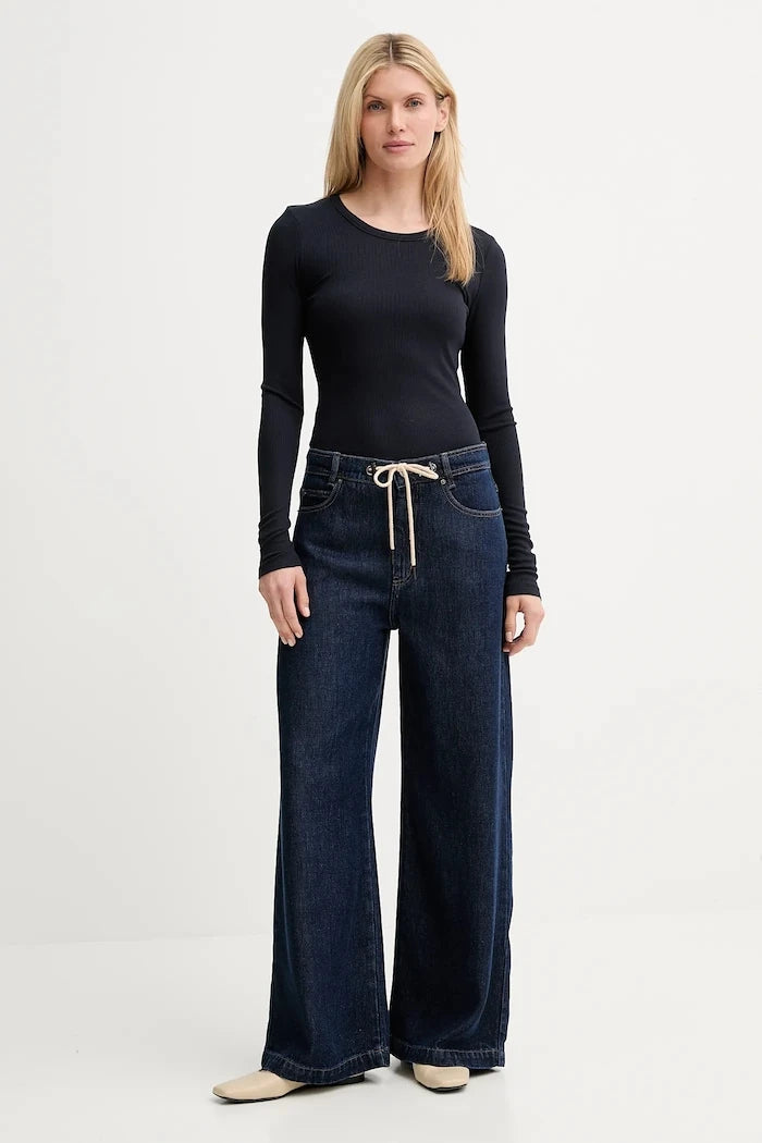 MUNTHE дънки wide leg дамски OBEY