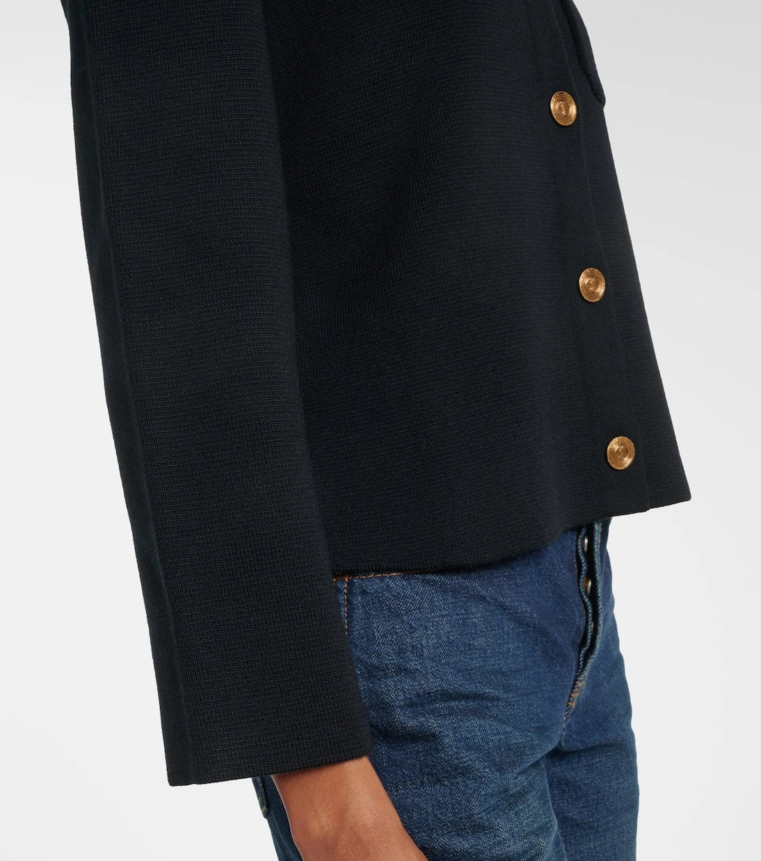 Saint Laurent - Waffle-knit wool cardigan