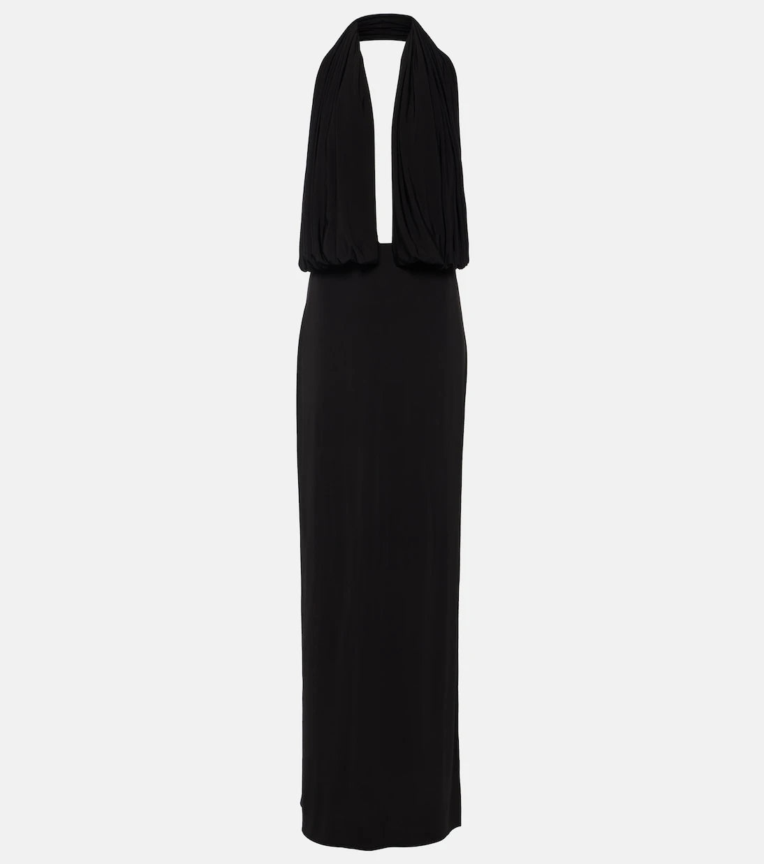 Magda Butrym - Draped halterneck jersey gown
