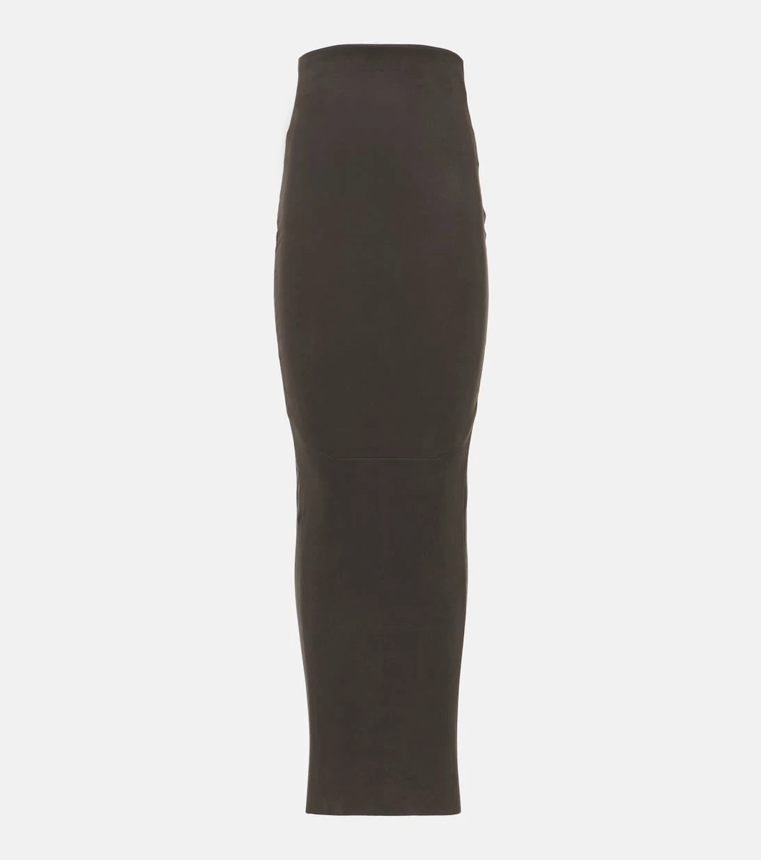 Rick Owens - Dirt Pillar leather maxi skirt