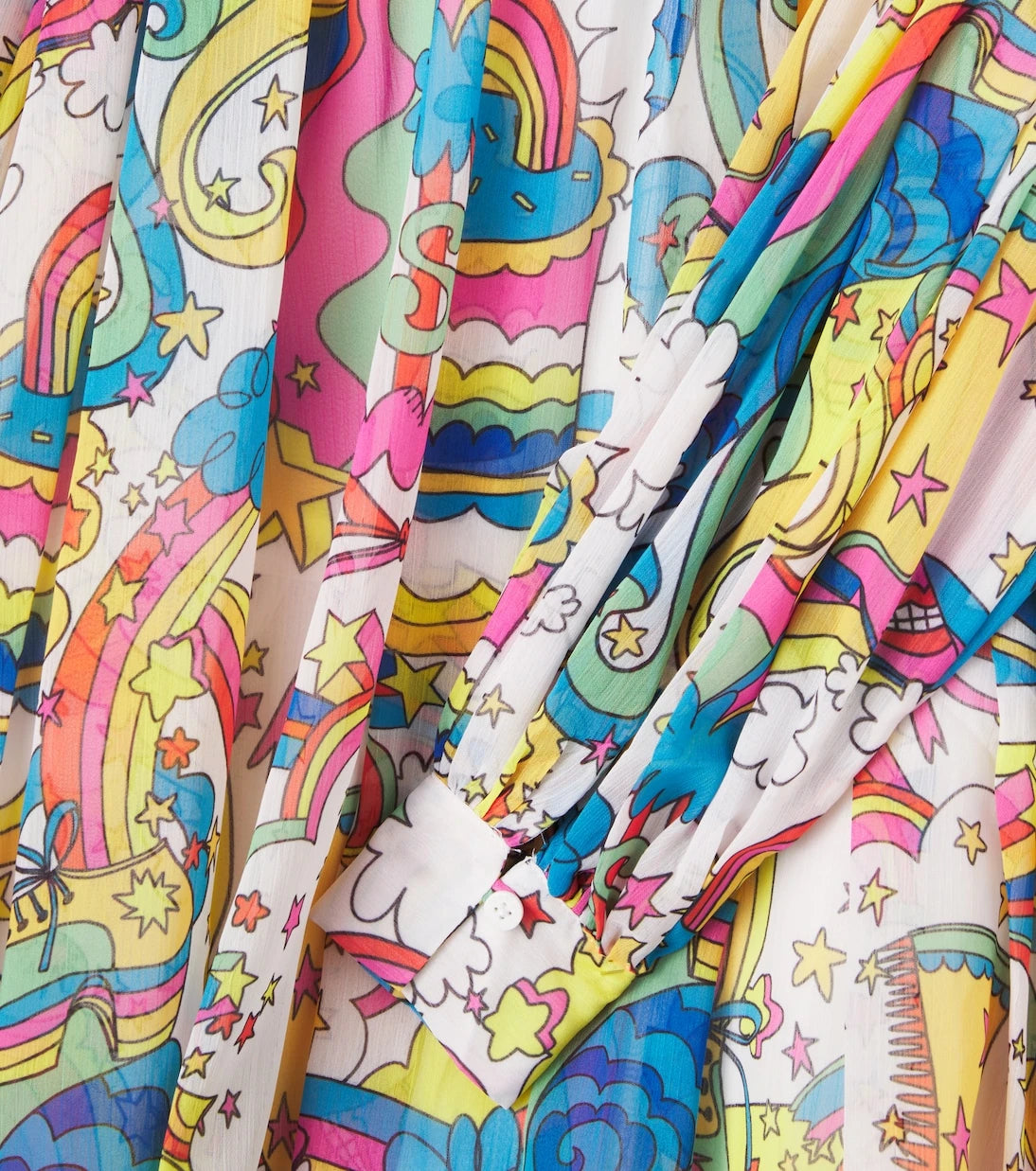 Stella McCartney Kids - Printed georgette dress