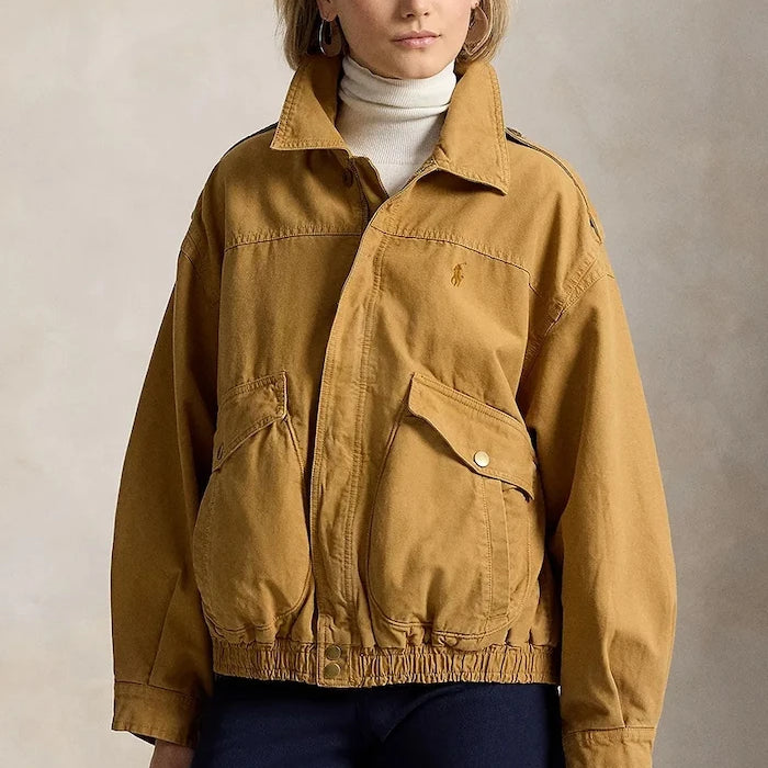 Polo Ralph Lauren pamuklu kadın geçiş ceketi