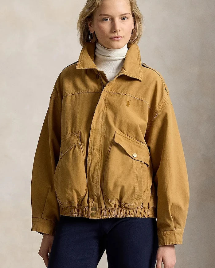 Polo Ralph Lauren pamuklu kadın geçiş ceketi
