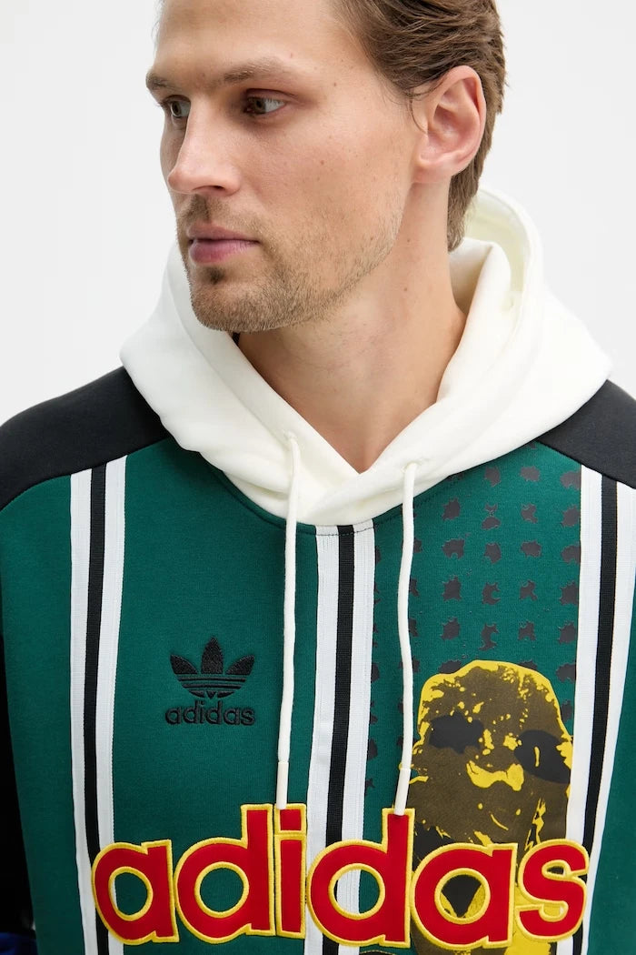 adidas Originals kapüşonlu erkek pamuklu sweatshirt