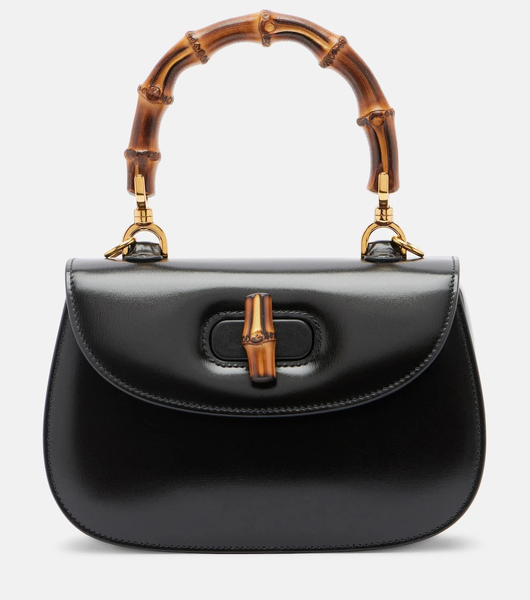 Gucci - Gucci Bamboo 1947 Small leather top-handle bag