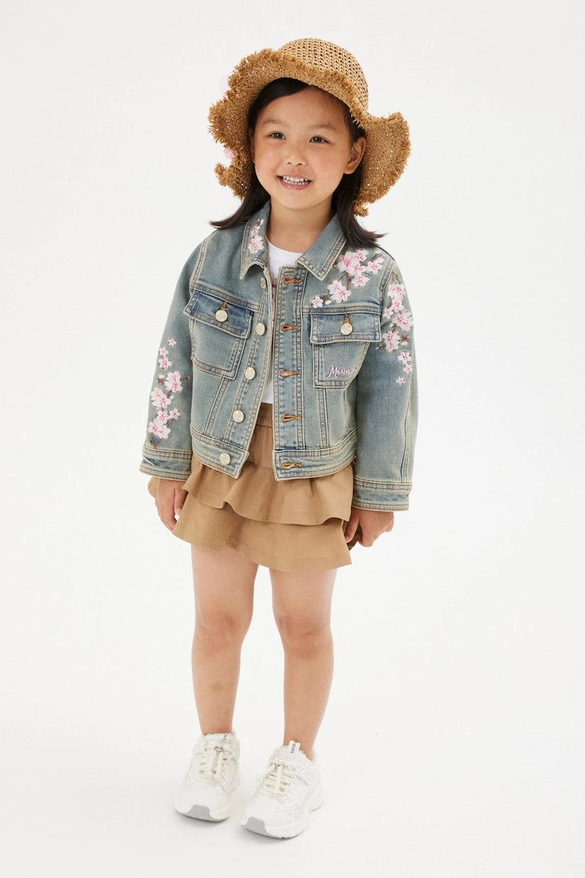 Monnalisa - Ruffled cotton-blend skirt
