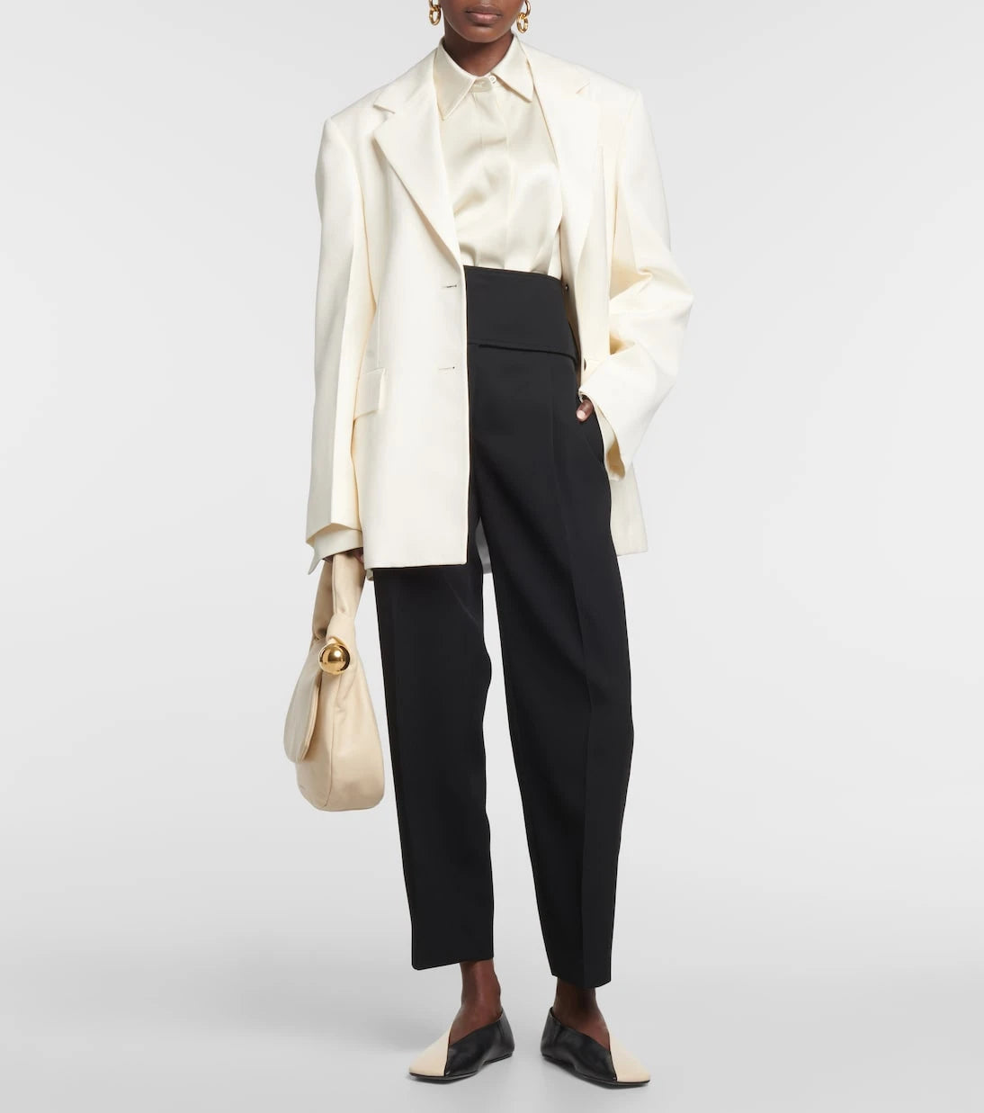 Jil Sander - High-rise wool wide-leg pants