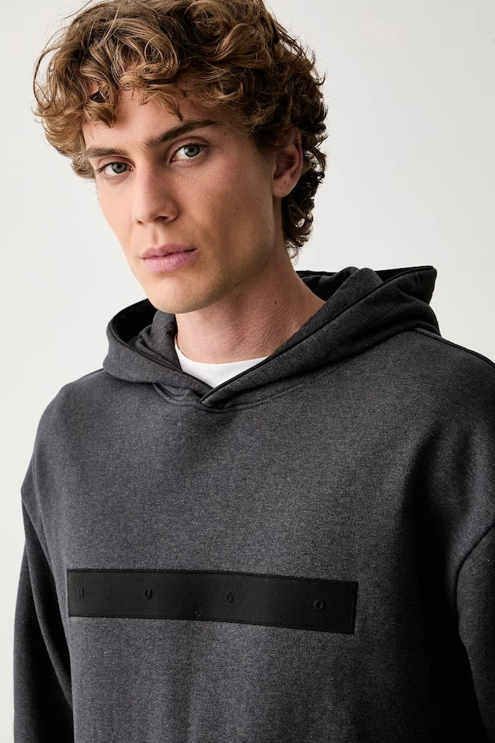 HUGO kapüşonlu erkek pamuklu sweatshirt Dalilong