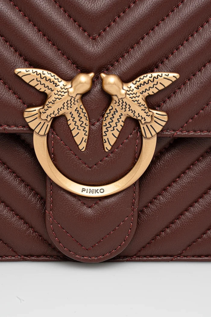 Pinko kadın deri crossbody çanta