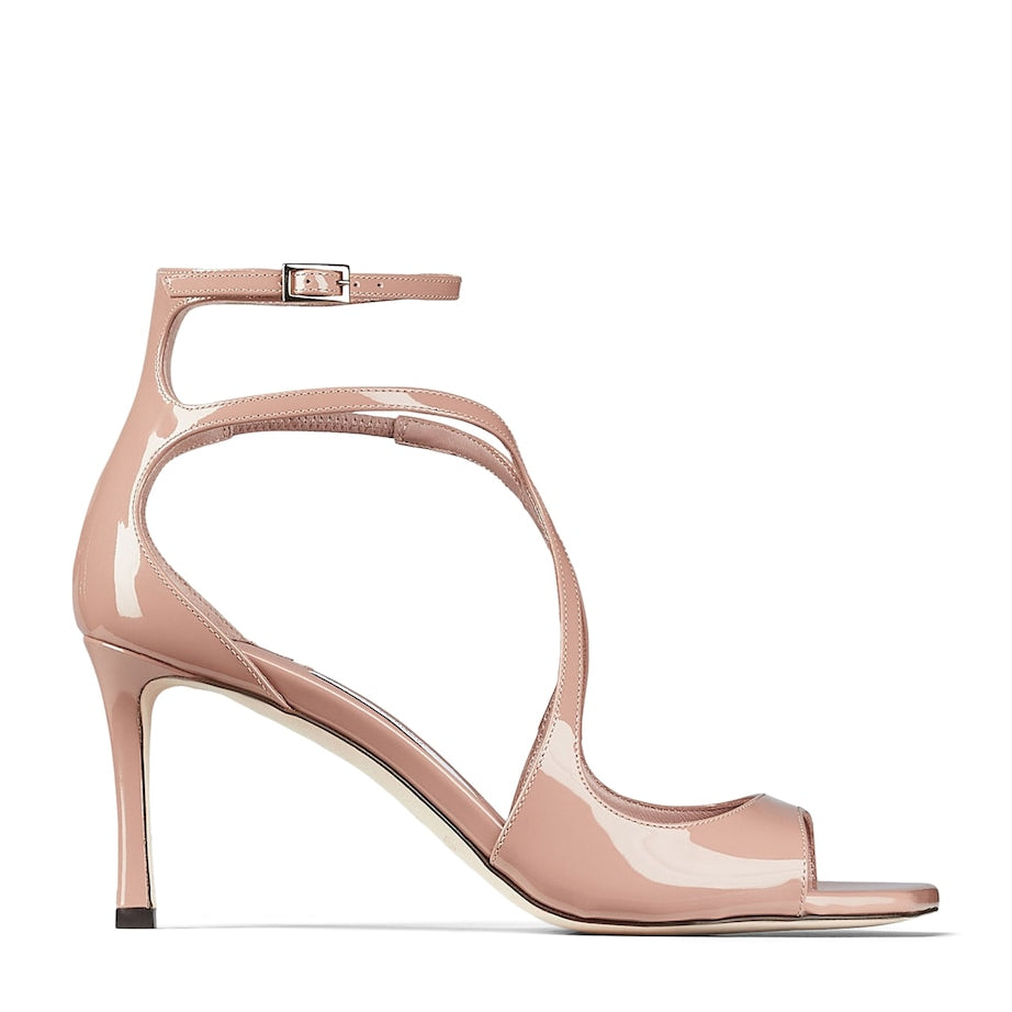 Pink Azia 75 Patent Leather Sandals