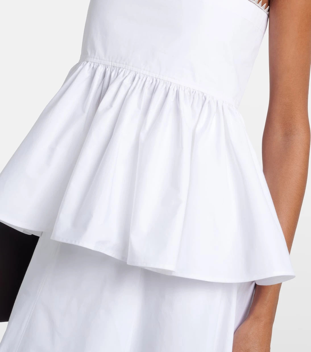 Jacquemus - Traversin cotton poplin peplum top