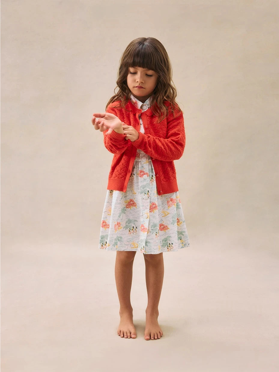 Bonpoint - Emy cotton and linen-blend cardigan
