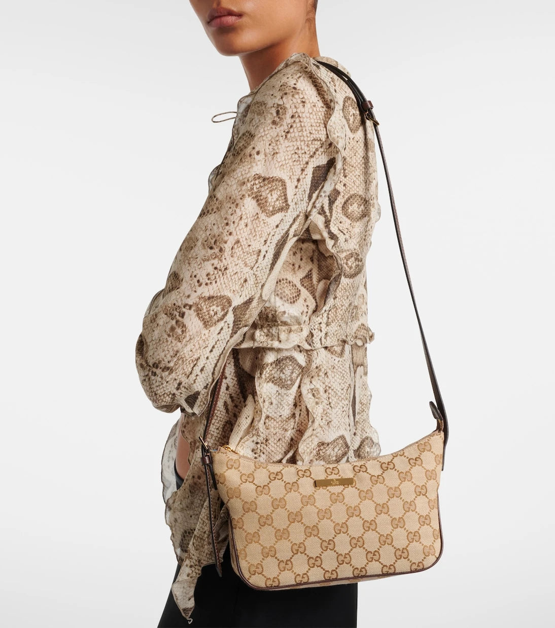Gucci - Lady Lunetta Small GG canvas shoulder bag