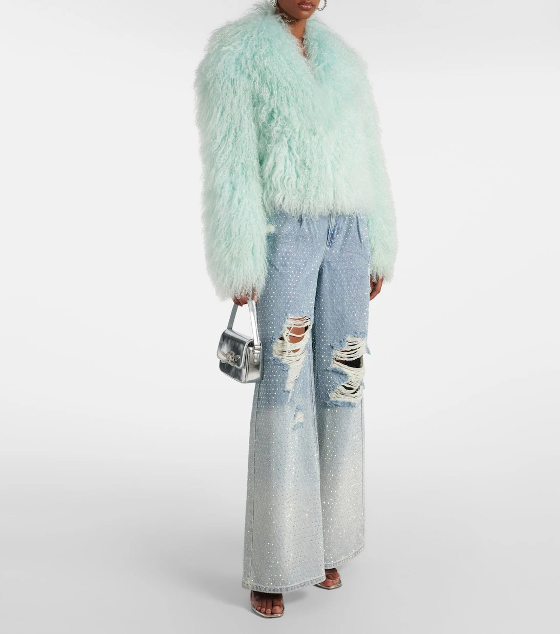 Self-Portrait - Shearling jacket