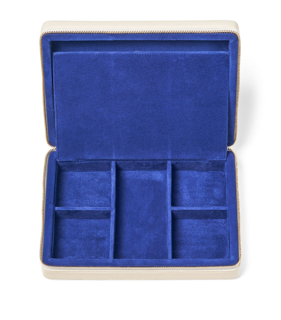 Aspinal Of London Large Leather Travel Jewellery Box