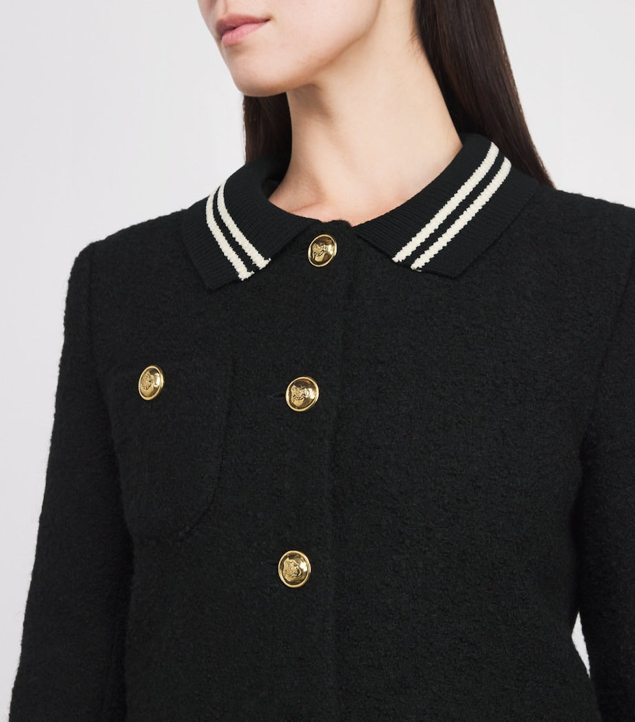 Sandro Paris Black Tweed Jacket