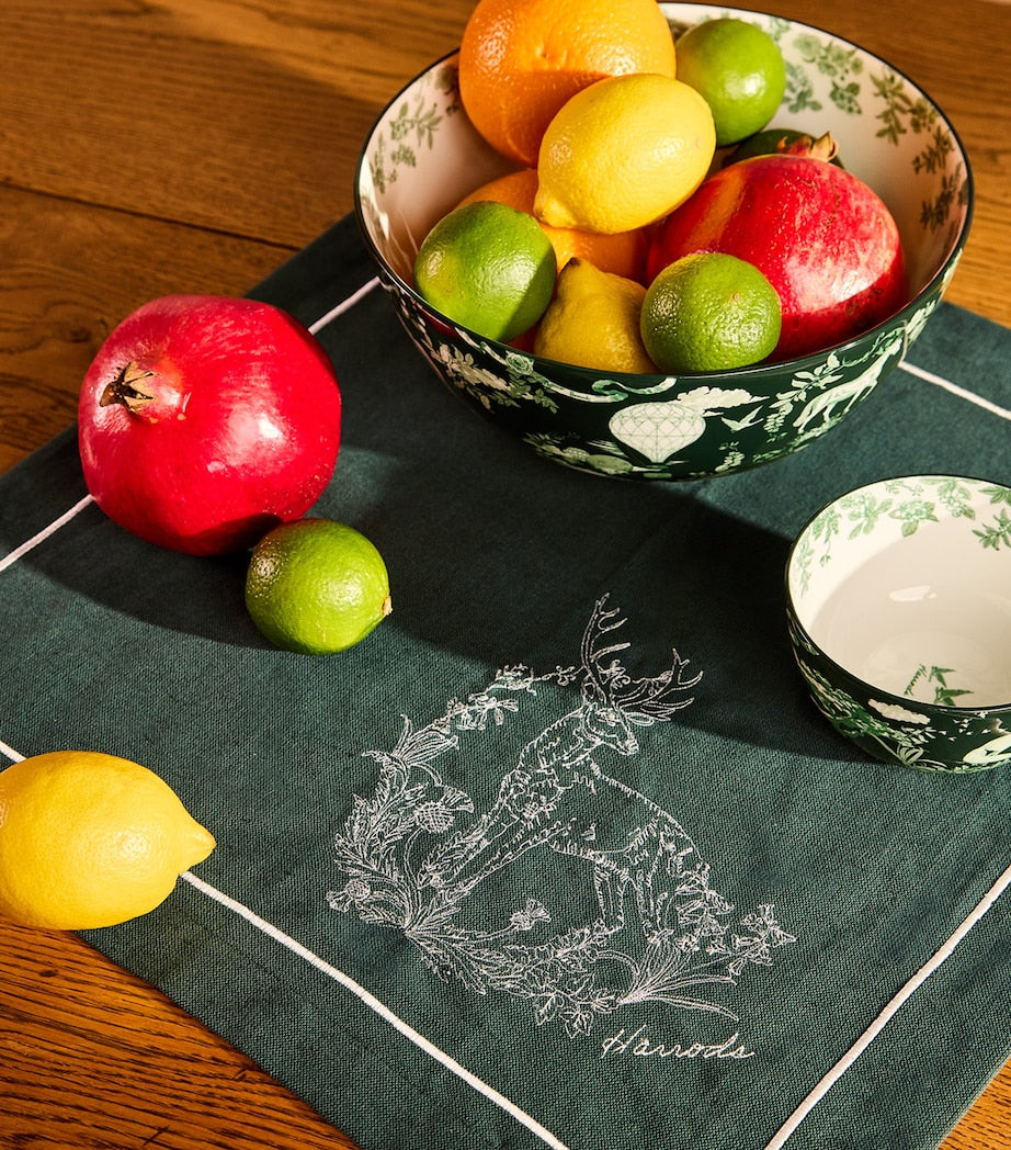 Cotton-Linen Toile Napkins (Set of 4)