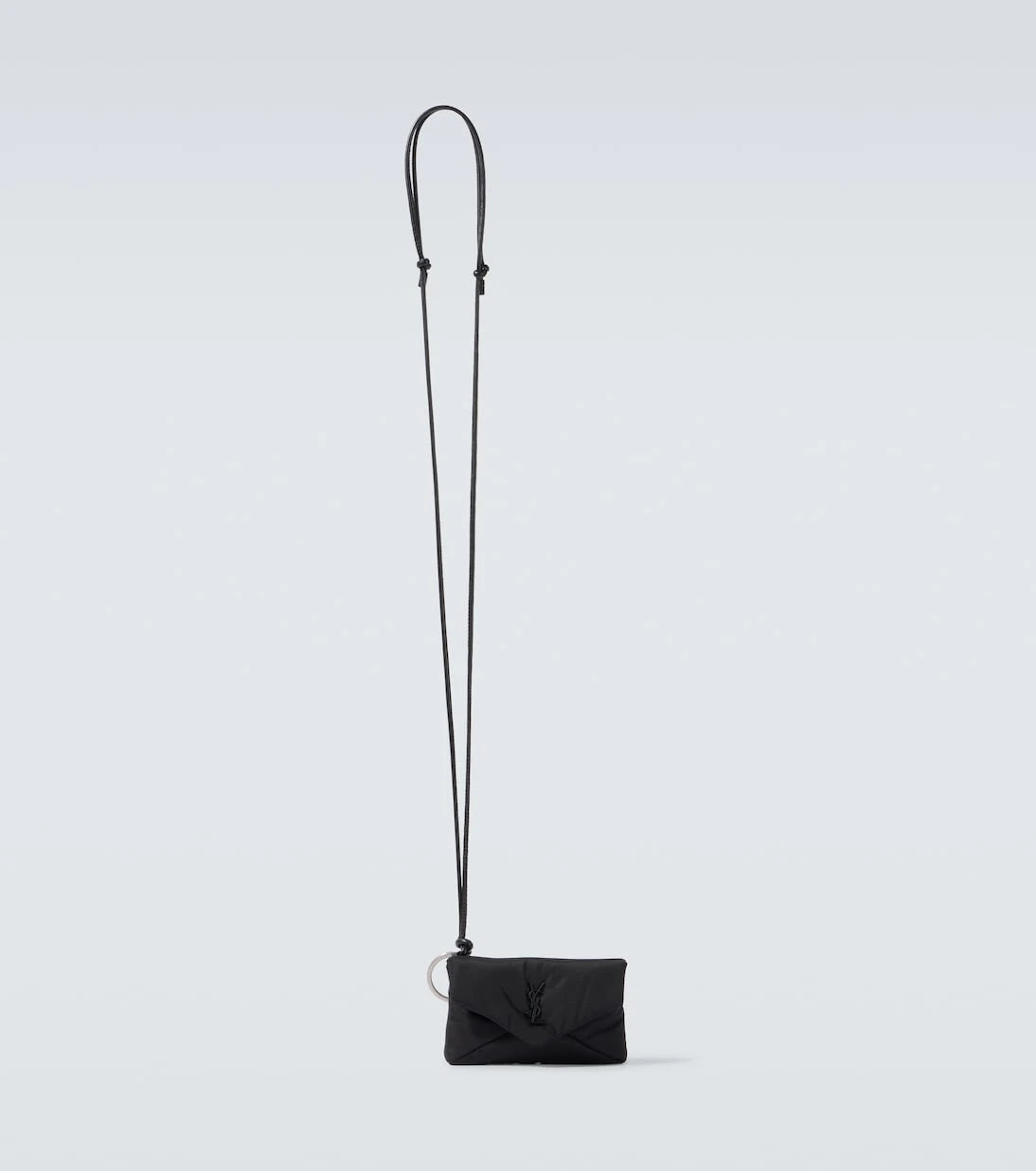 Saint Laurent - Cassandre Mini leather-trimmed crossbody bag