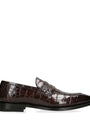 Crocodile Skin Duke Penny Loafers