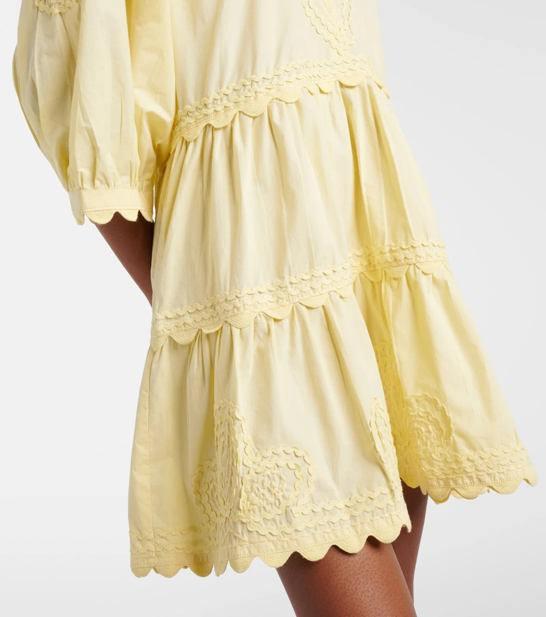 Juliet Dunn - Embroidered cotton minidress