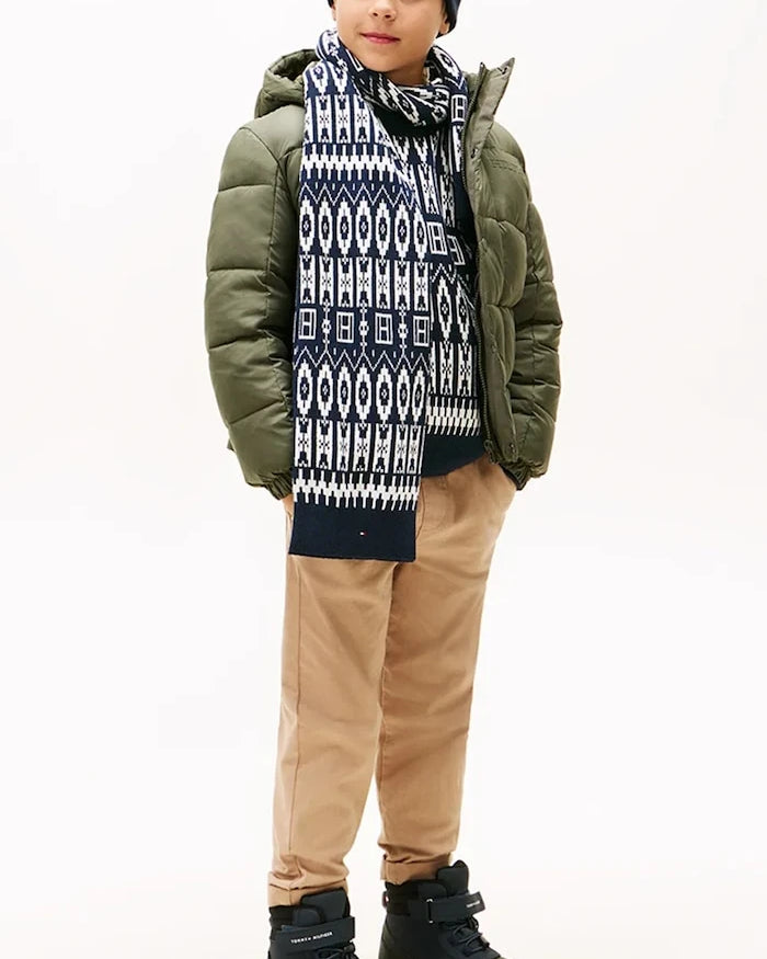 Tommy Hilfiger Çocuk Pamuklu Şal
