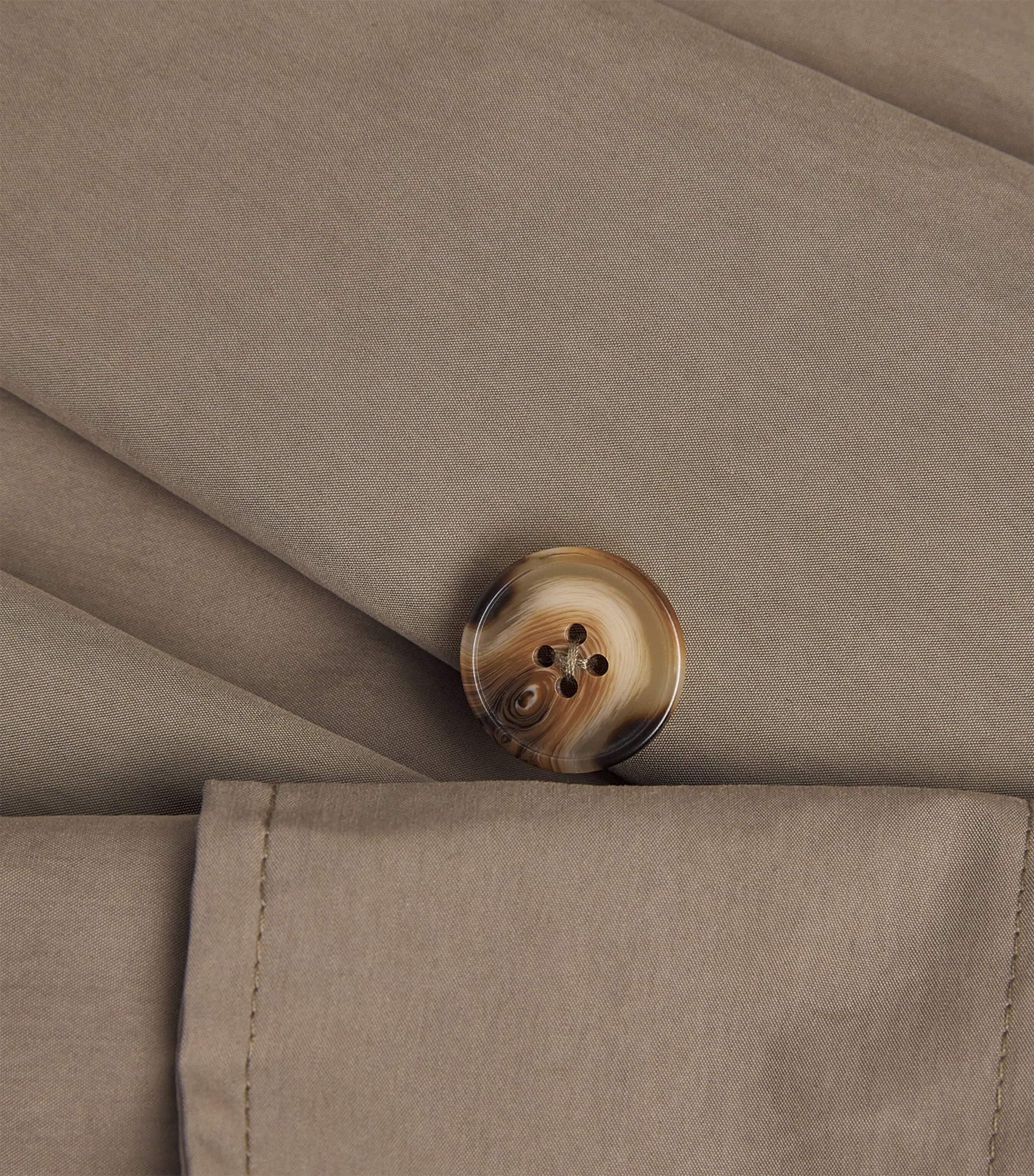 Stylein Brown Cotton-Blend Siena Trench Coat