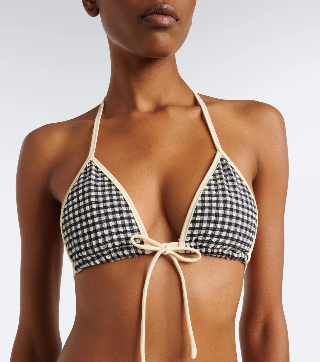 Montce - Emma gingham seersucker bikini top