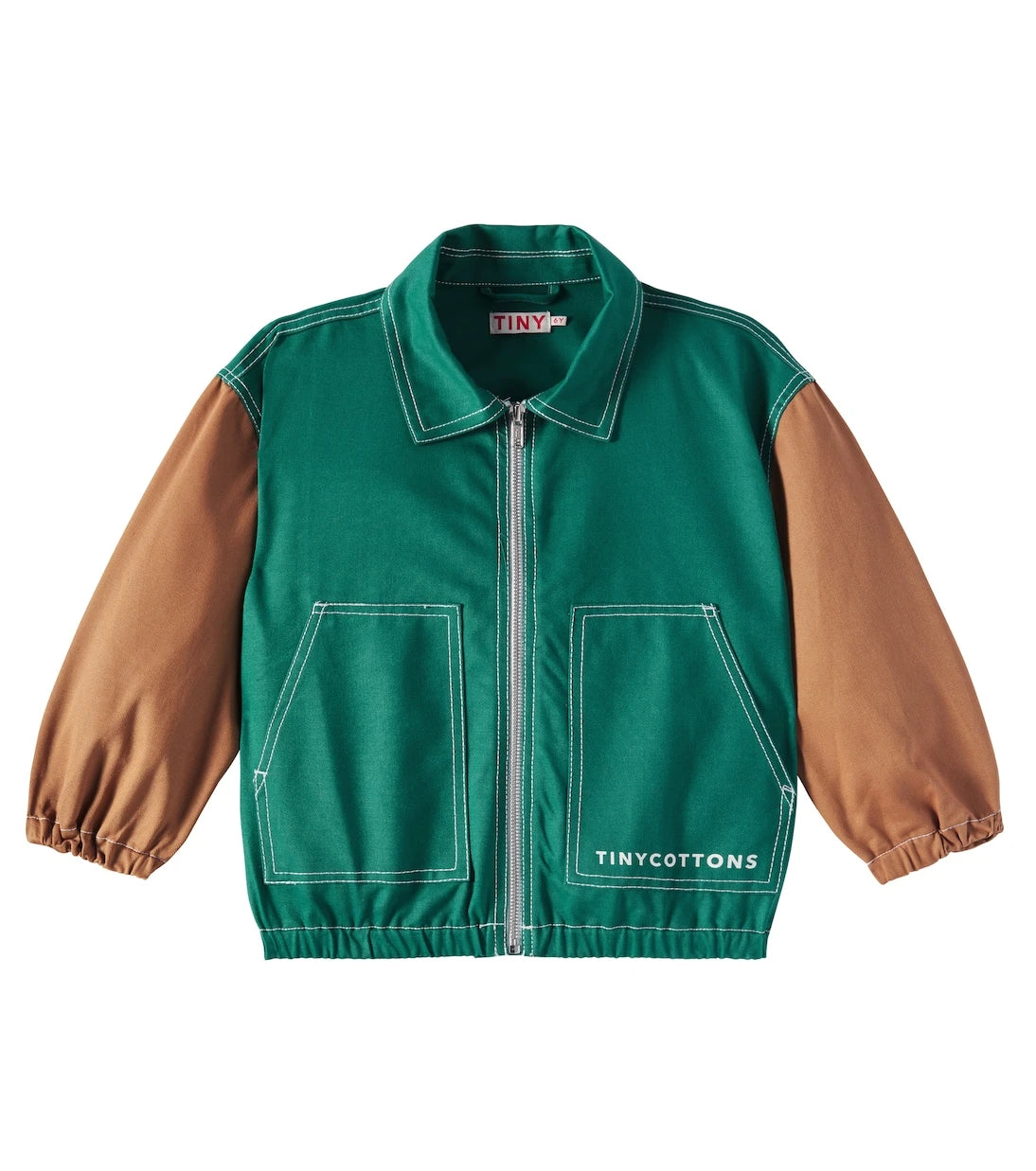 Tinycottons - Colorblocked cotton twill jacket