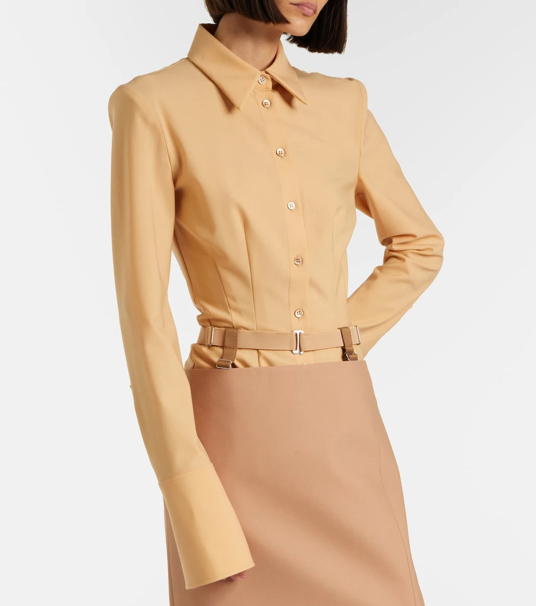 Mugler - Pleated shirt