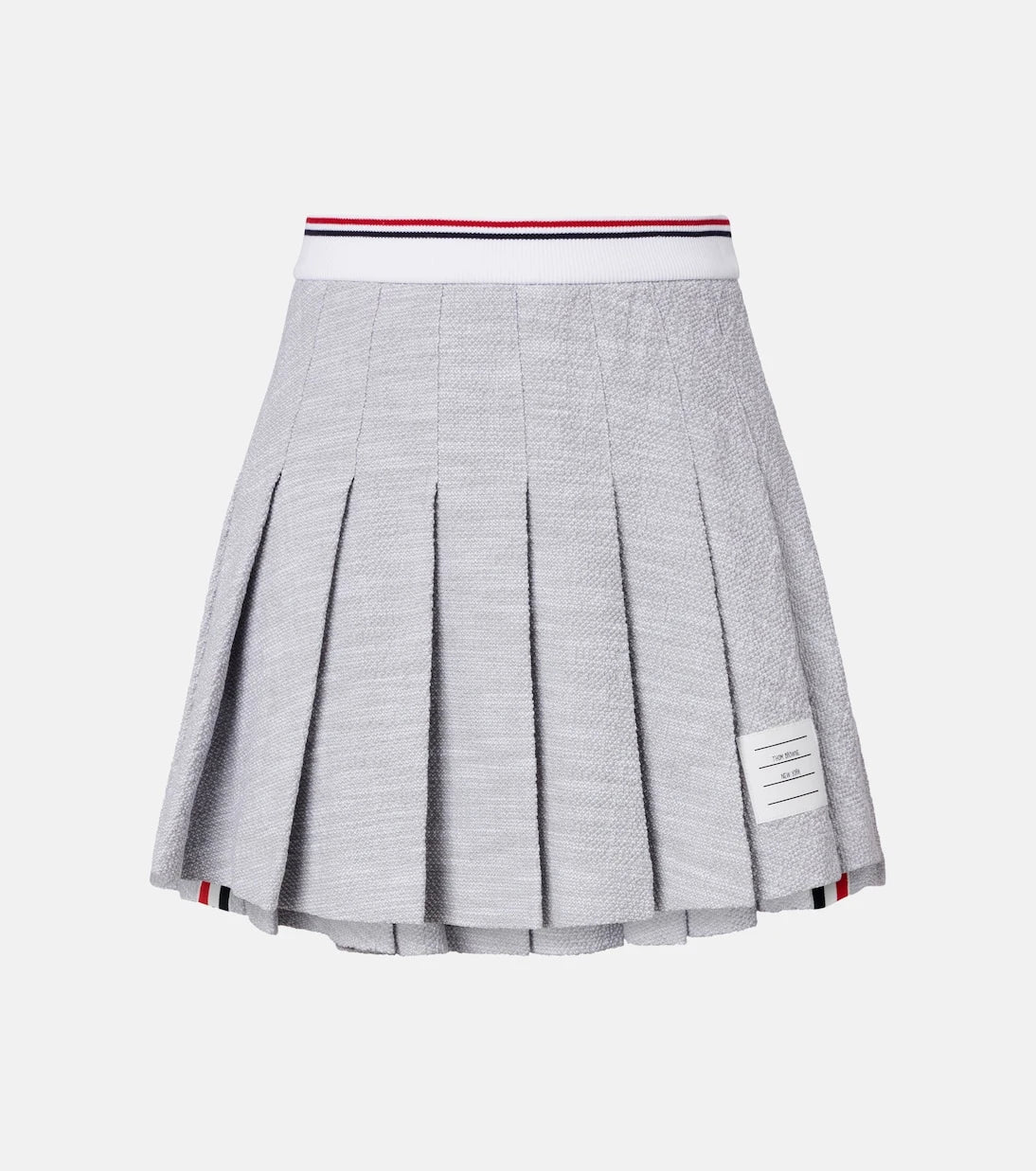 Thom Browne - Pleated cotton-blend tweed miniskirt
