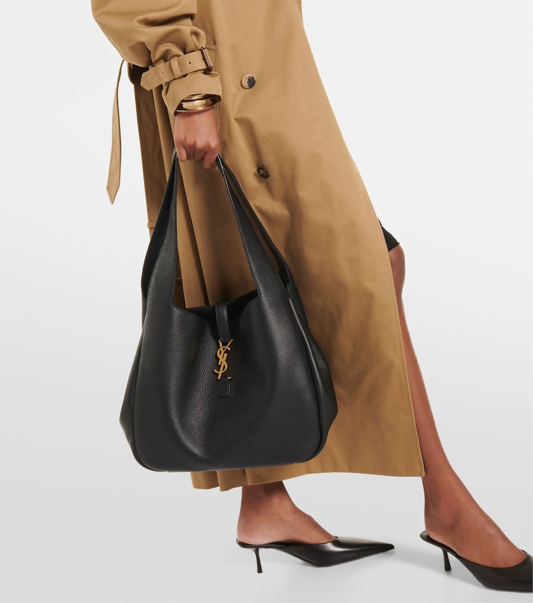 Saint Laurent - Le 5 À 7 Bea leather tote bag