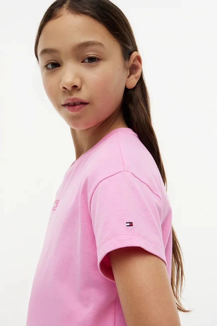 Çocuklar için pamuklu Tommy Hilfiger tişört