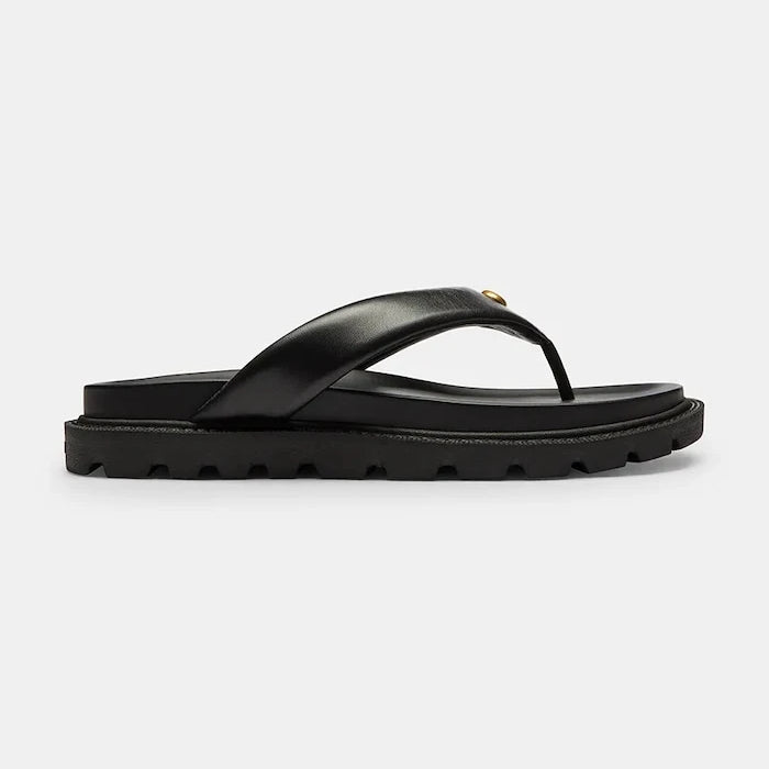 Coach джапанки дамски от кожа Brynn Leather Thong Sandal