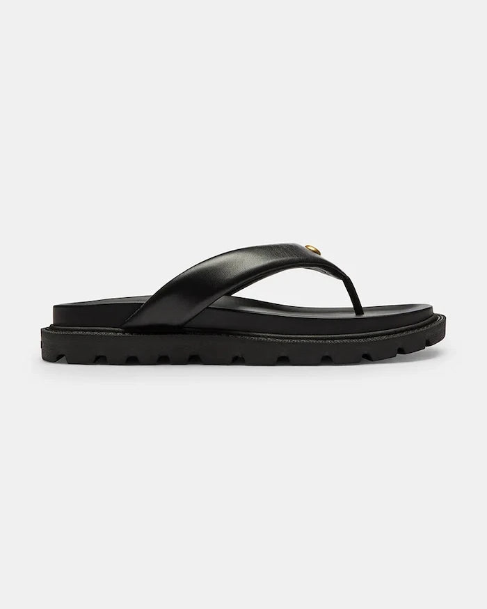 Coach джапанки дамски от кожа Brynn Leather Thong Sandal