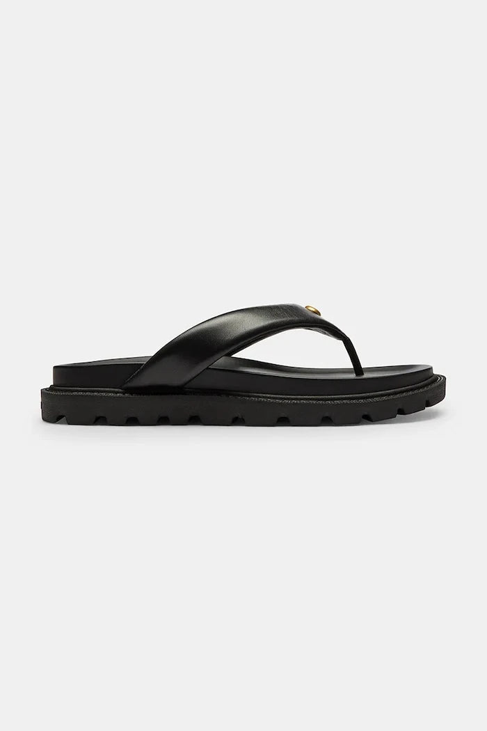 Coach джапанки дамски от кожа Brynn Leather Thong Sandal