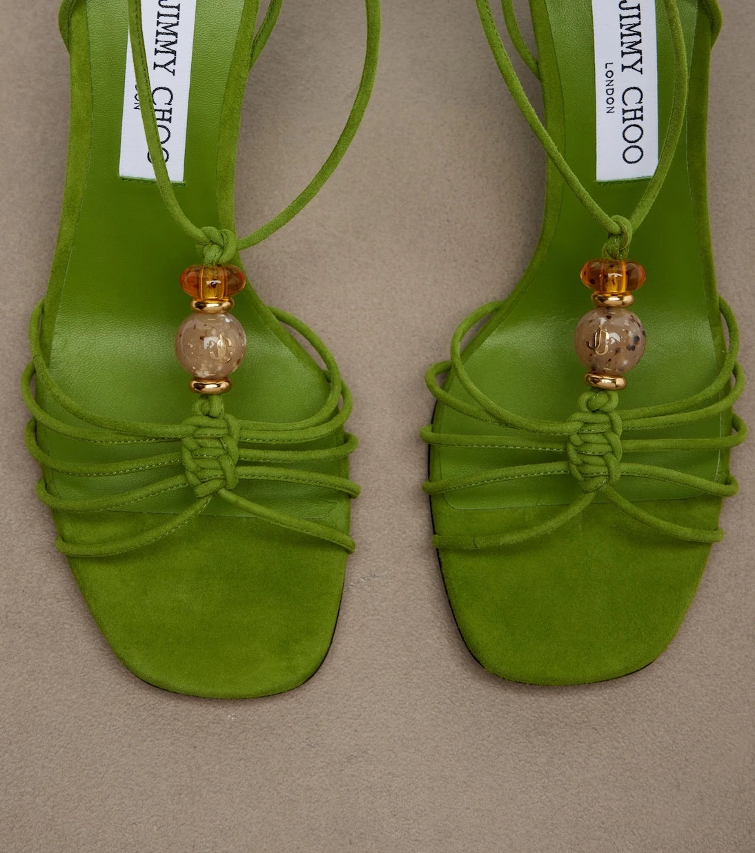 Jimmy Choo - Lola embellished suede wedge sandals